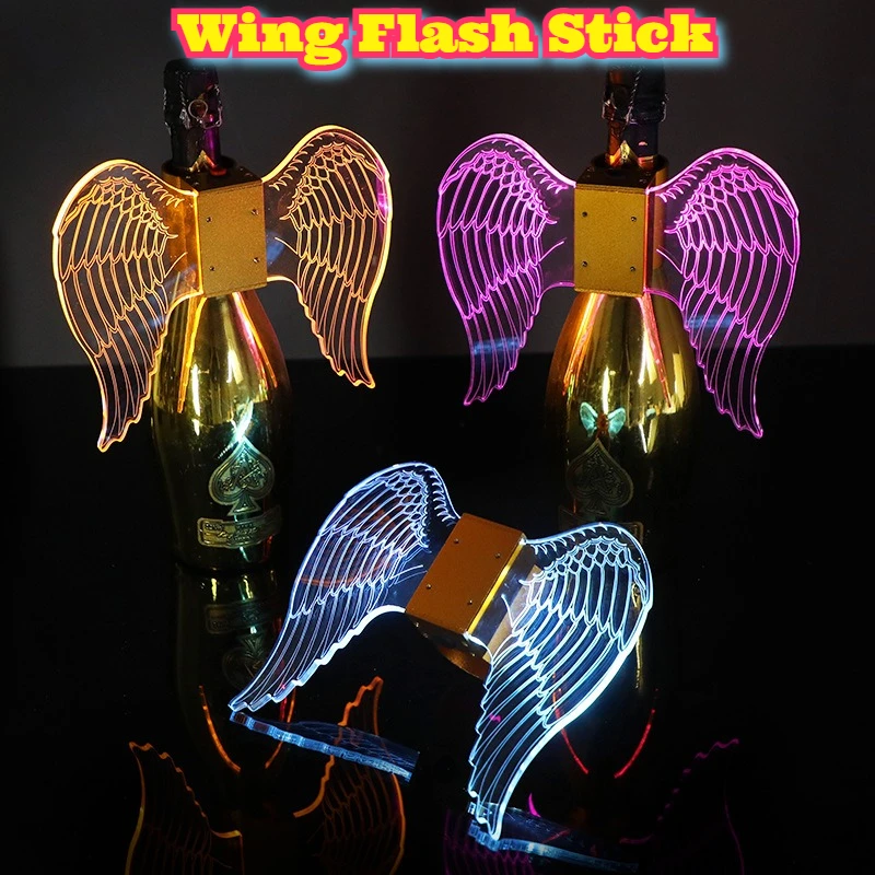 مشرق الهذيان LED تضيء زجاجة شمبانيا بار حفلة فلاش عصا نادي KTV الرقص متوهجة لعبة USB قابلة للشحن متعدد الألوان الإضاءة #1
