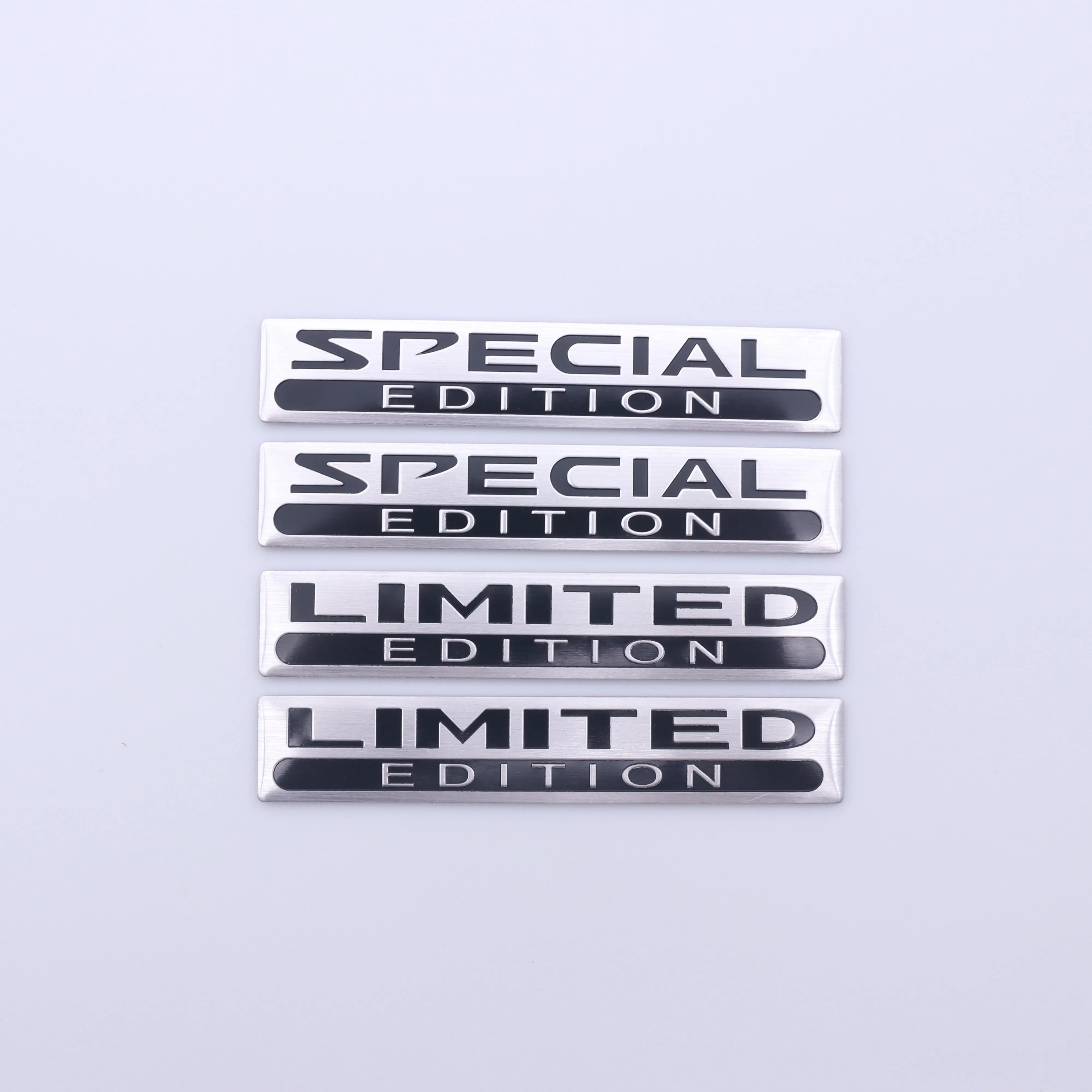 

2PCS Aluminuml Special & Limited Edition 3D Car Body Badge Sticker Trunk Fender Emblem Decal Accessorie For Car Motorcycle Bike
