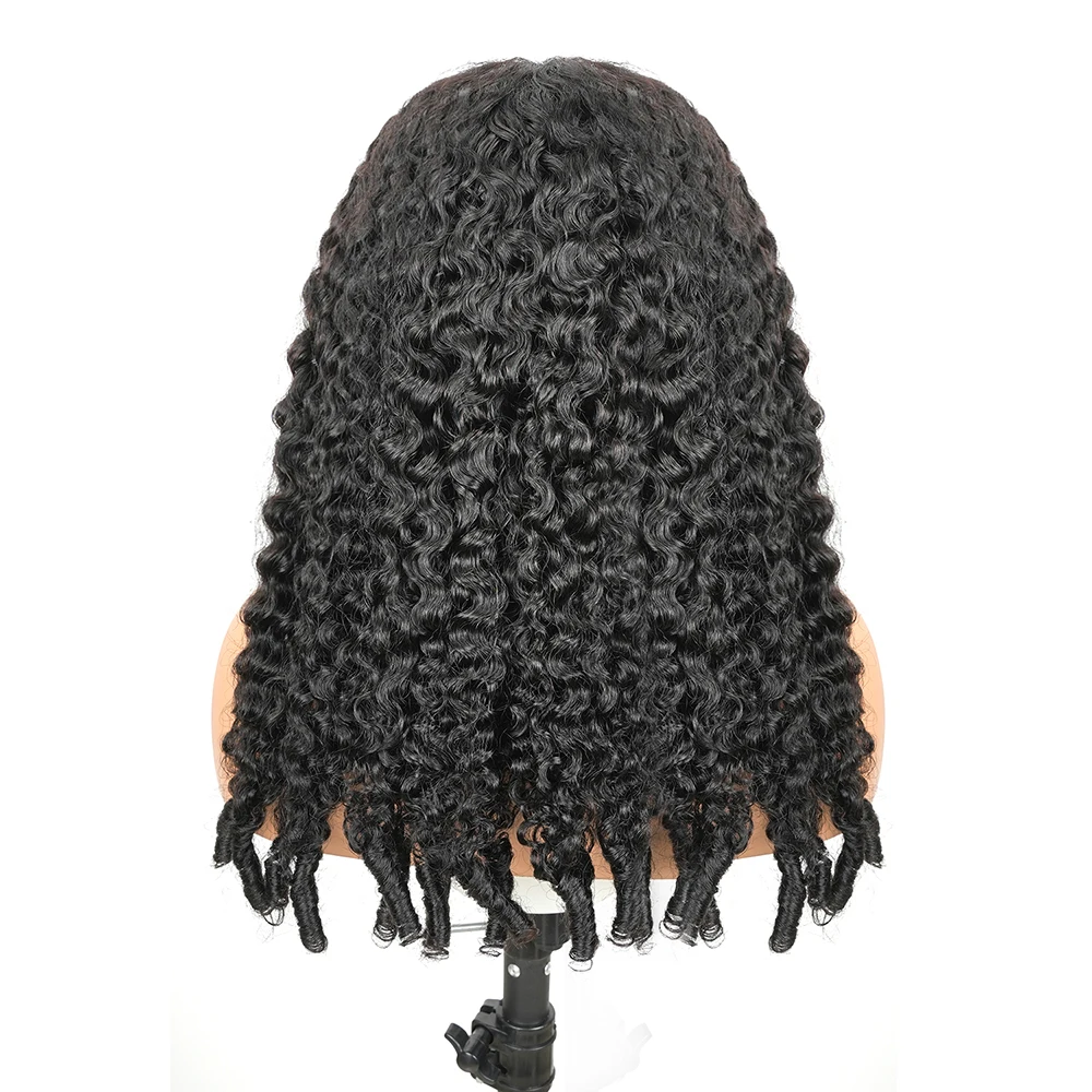 46 Inch Burmese Curly Human Hair Wig 7x6 13x6 HD Lace Frontal 200 Density Pre Plucked Glueless Natural Looking For Black Women