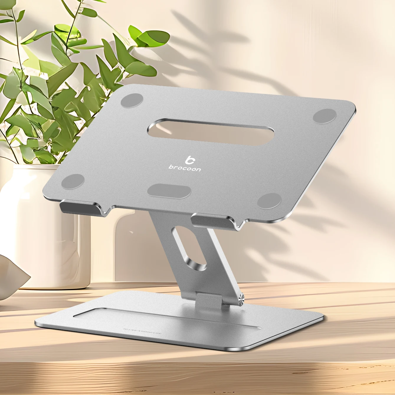Foldable Aluminum Alloy Laptop Stand Adjustable Portable Holder for Tablet PC and Notebook