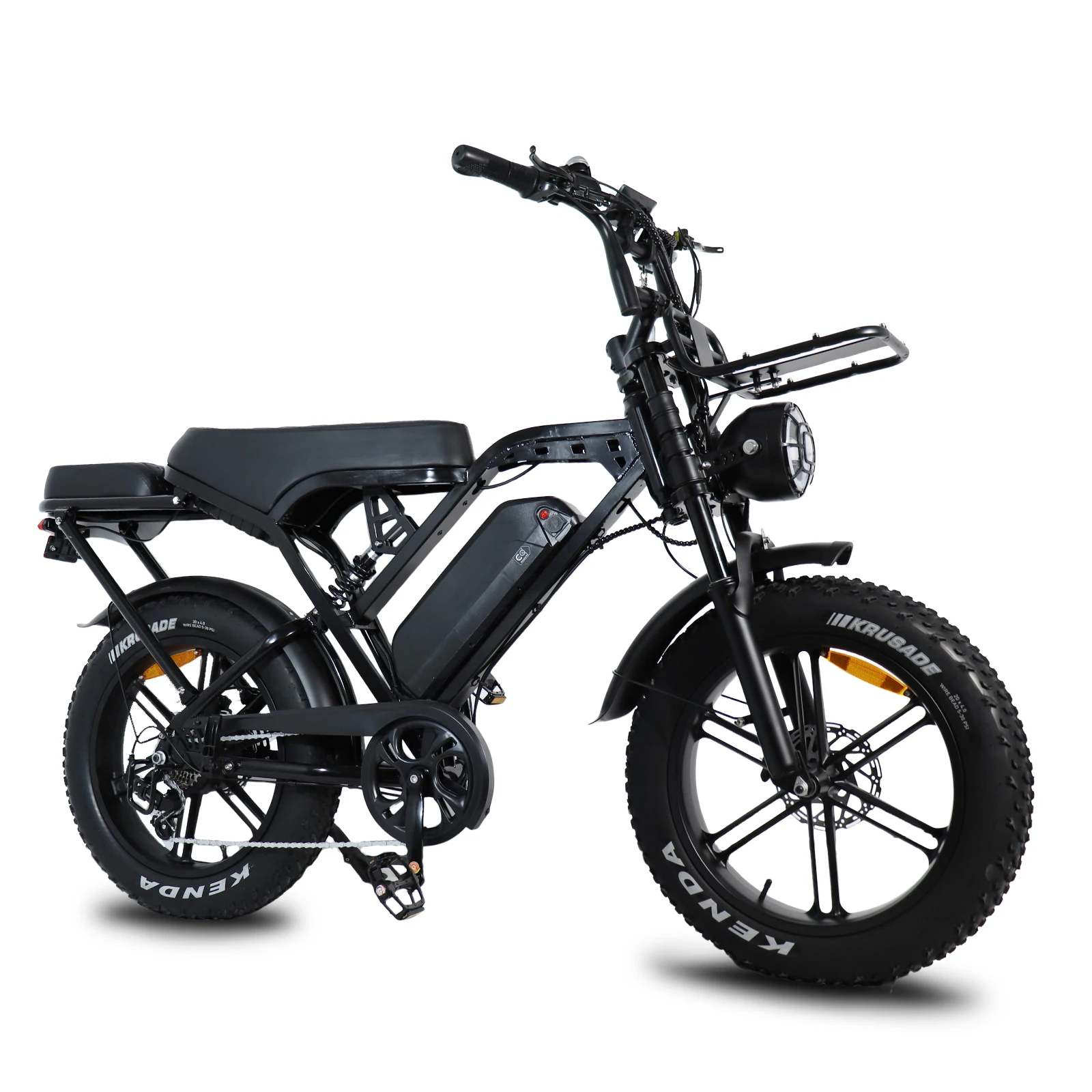 VOMO X80PRO E-Bike 250W Bürstenloser Motor 48V15AH Lithium-Akku Hydraulische Bremse Elektrofahrrad 20*4 Zoll Reifen Elektrofahrrad – Detail 6