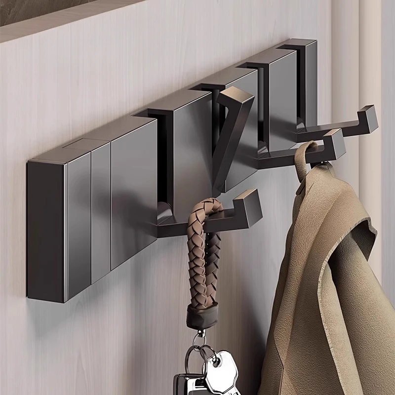 

Perforated invisible hook Entry porch Folding coat hook