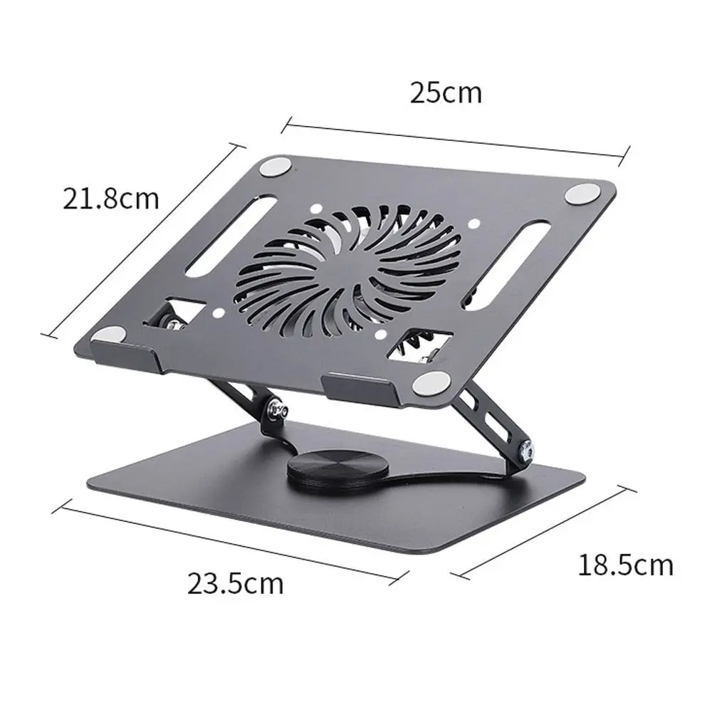 High Quality Aluminum Laptop Stand for Desk Adjustable 360-degree Rotation Notebook Holder Ergonimic Foldable Laptop Riser