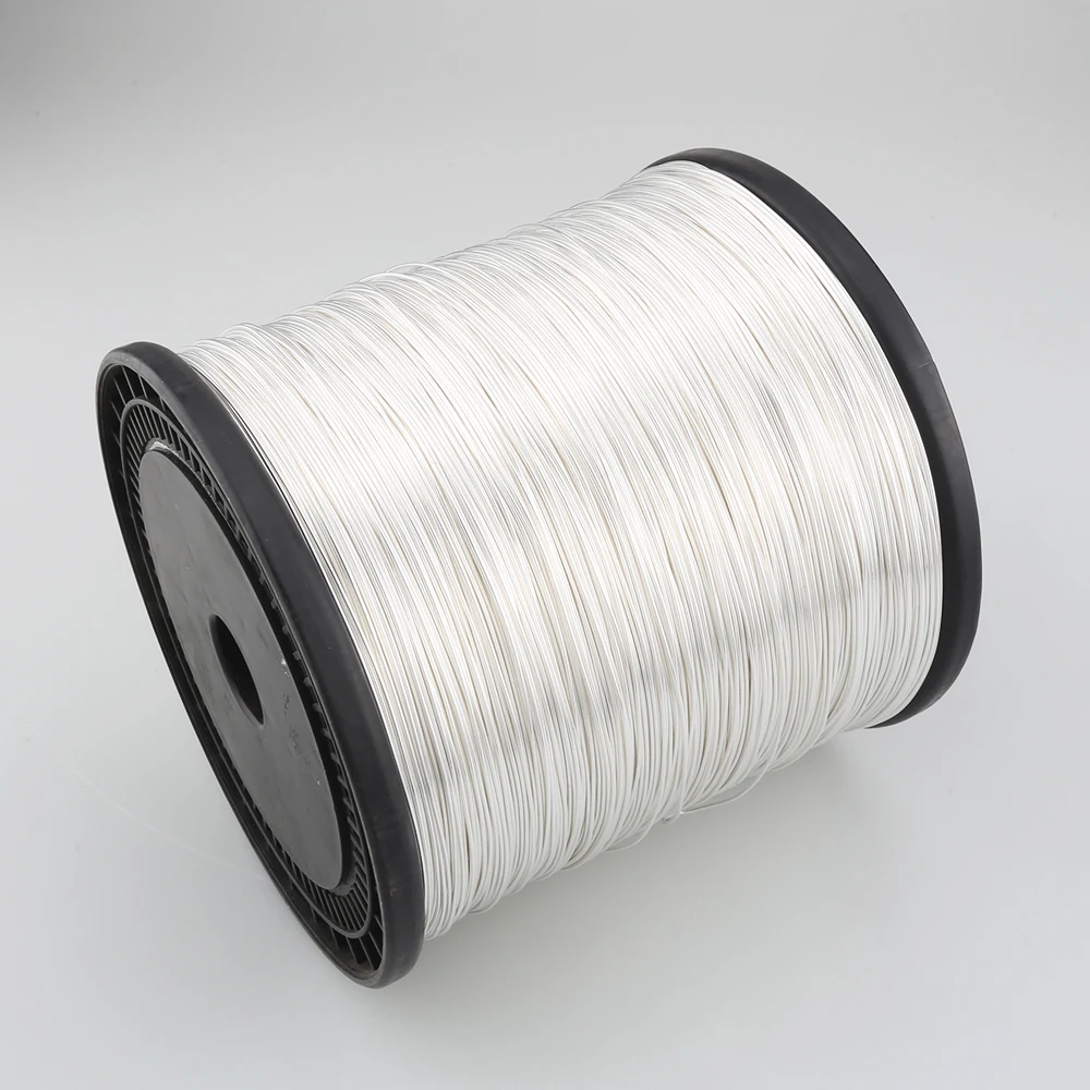 Audiocrast-Câble Audio pour Haut-Parleur, Haute Pureté, Clip, Cuivre, Plaqué Argent, Isolation PTEF, 0912ag, 5N, 10m, 99.9998%