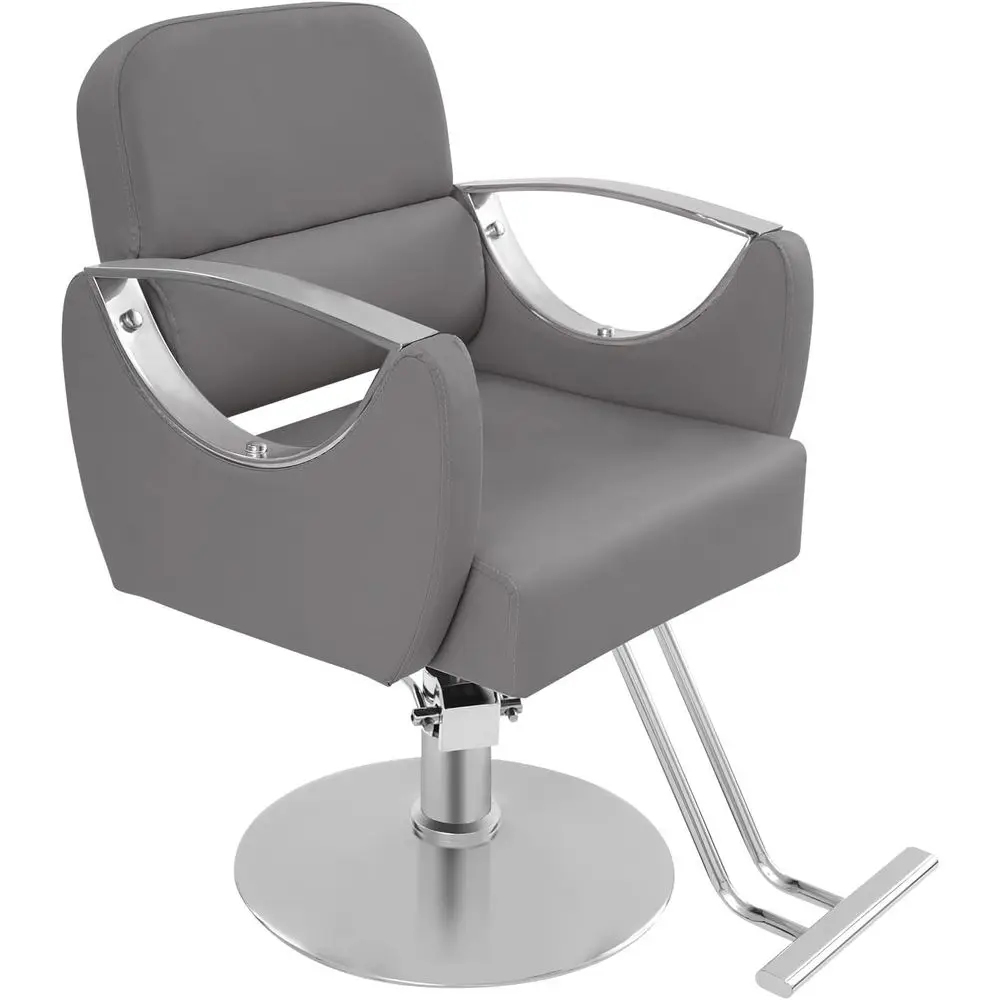 

Adjustable Hydraulic Stylist Chair with 360° Swivel for Salon, Spa, and Tattoo Studios (Grey)