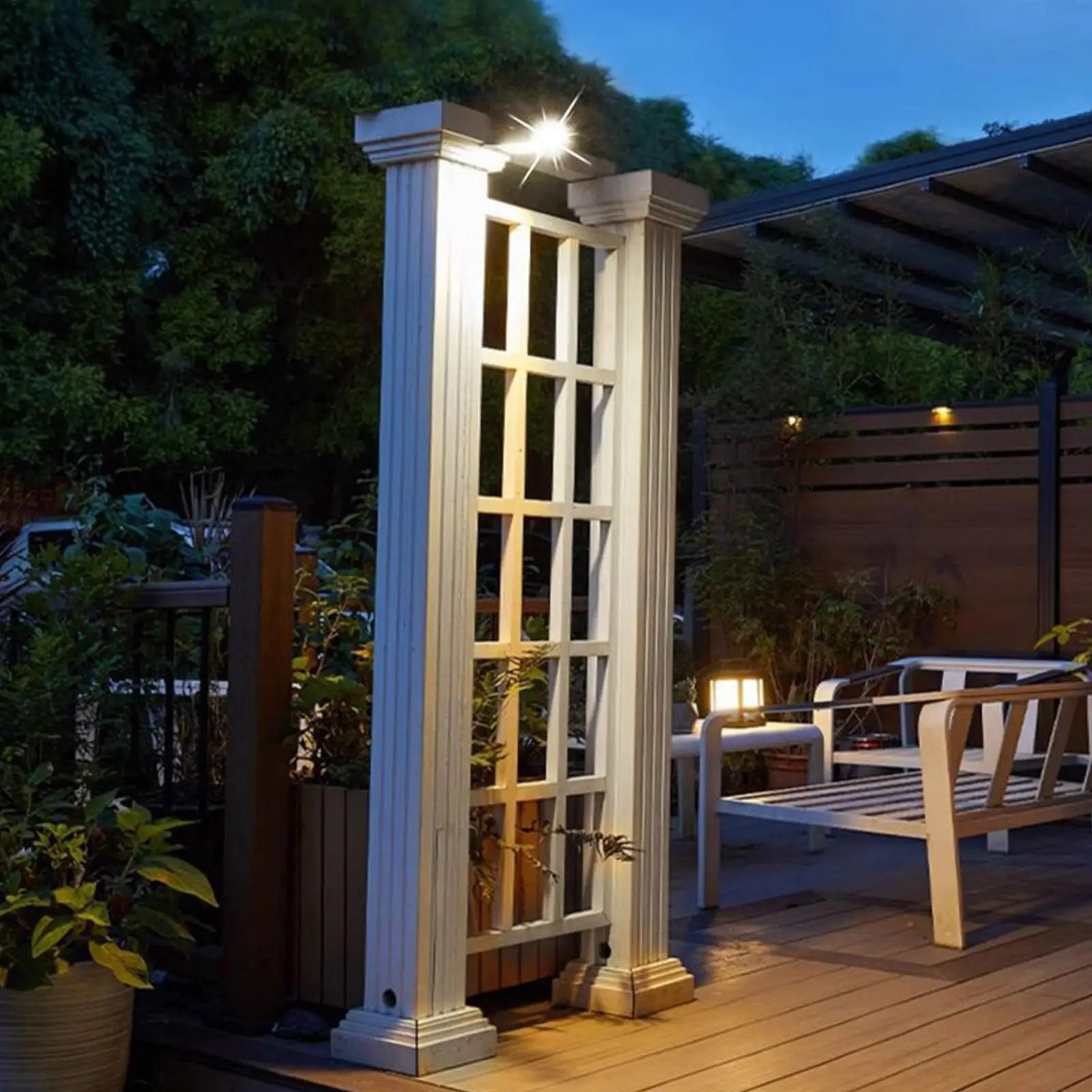 1 قطعة ضوء أمان بالطاقة الشمسية مستشعر حركة خارجي كليب السوبر مشرق حديقة مقاوم للماء أضواء التخييم الخارجية