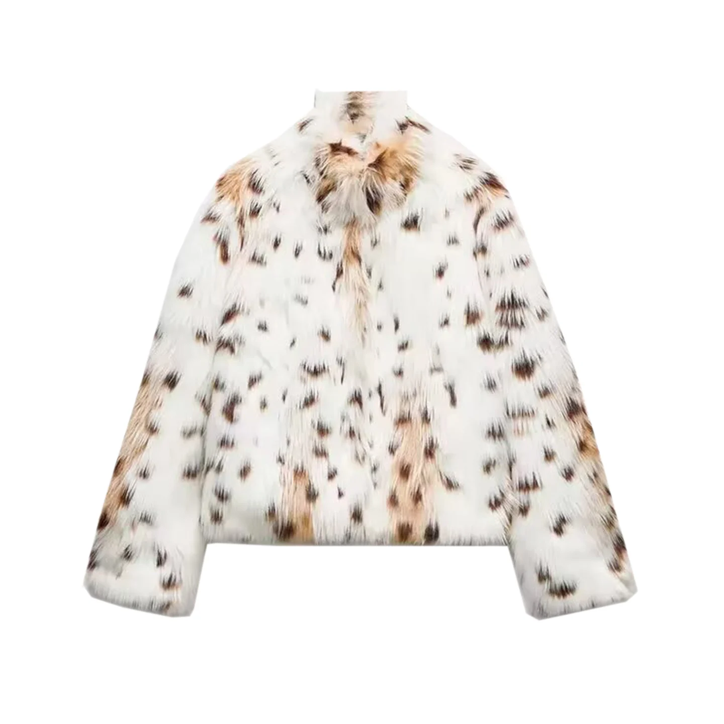 Faionable تأثير الفراء الاصطناعي Jaet المرأة Sle 2025 الخريف وصول جديد Z العلامة التجارية فضفاضة تناسب معطف طويل Sve #5