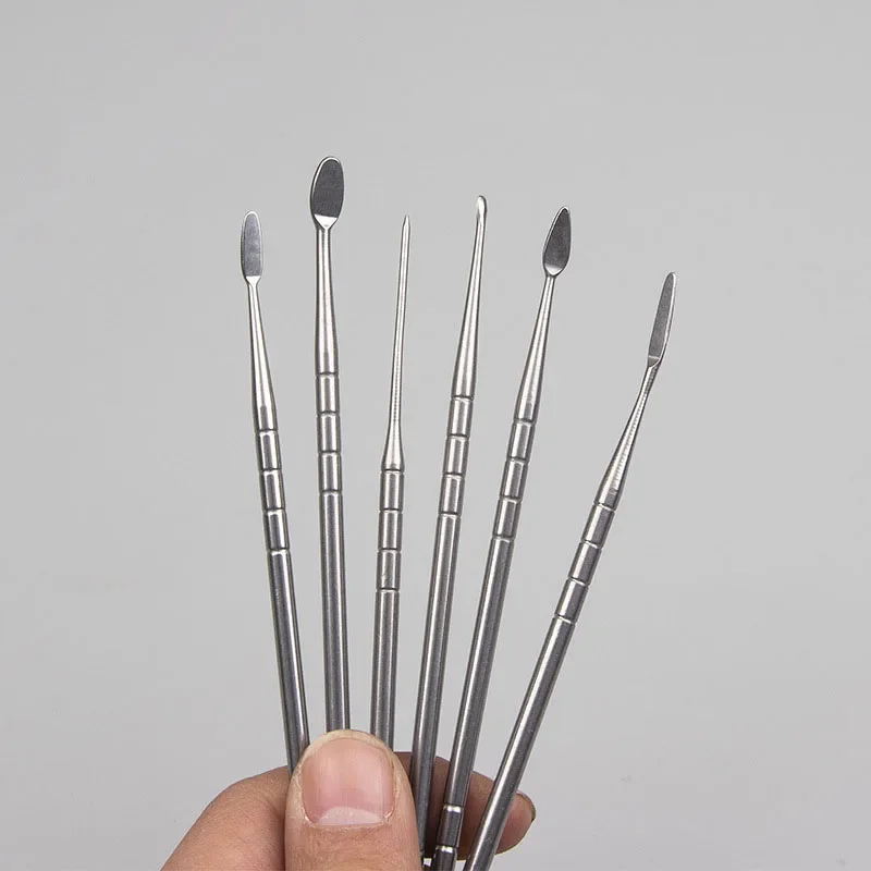 6Pcs/3Pcs Stainless Steel Sculpture Tool Polymer Clay Making Tool Open-eye Ultra Light Clay Diy Professional Tool