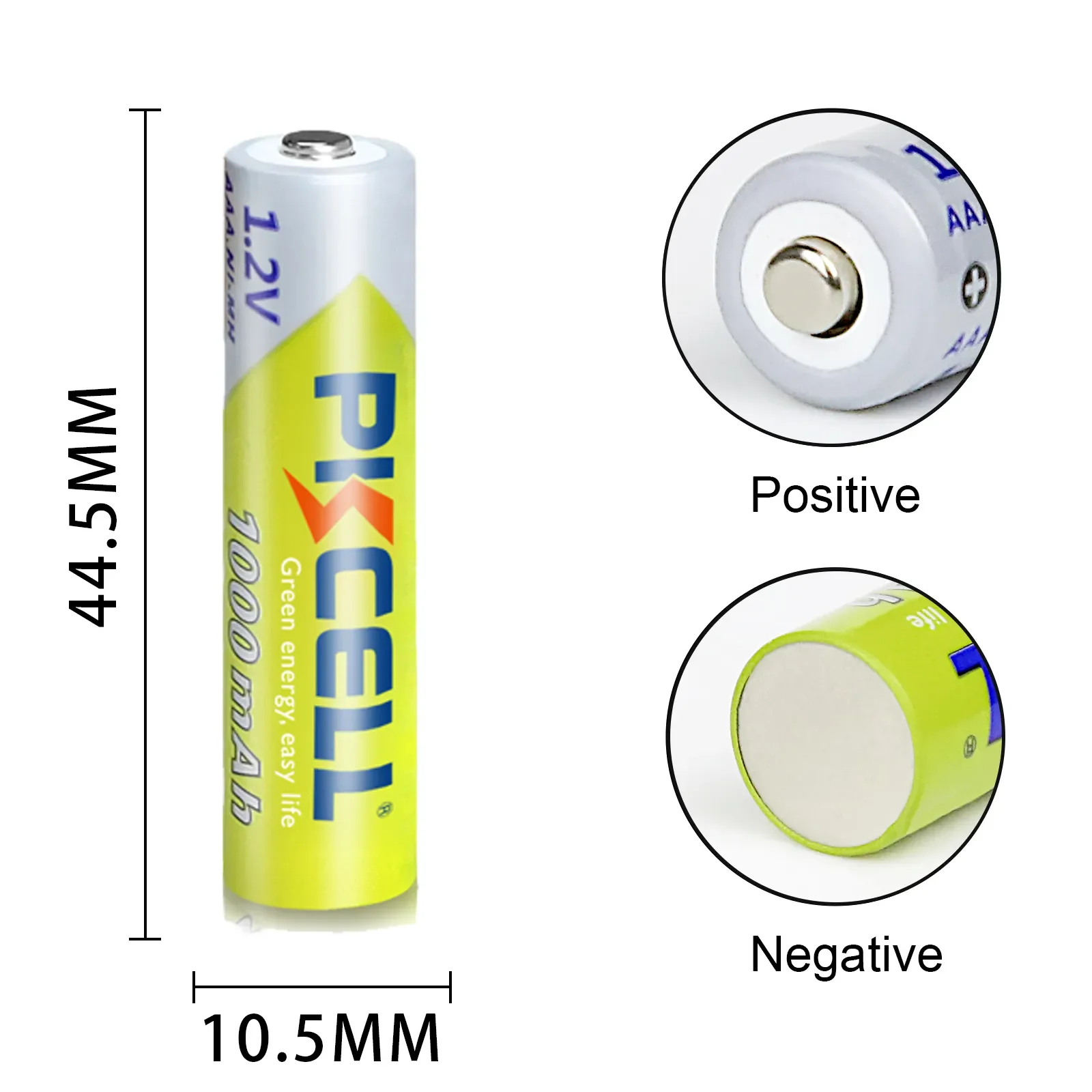 8PC PKCELL AAA Battery Ni-MH aaa Rechargeable Battery 1.2V 1000mah Batteries And 2PC Battery Box For Clock Toys flashlight