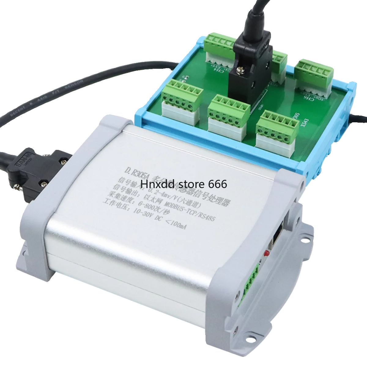 Communication six-channel acquisition real-time value peak load cell