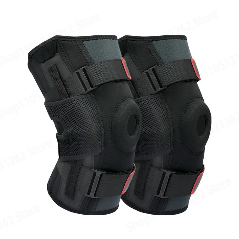 Hinged Knee Brace for Meniscus Tear MCL Injury Adjustable ROM Post Surgery Recovery Support