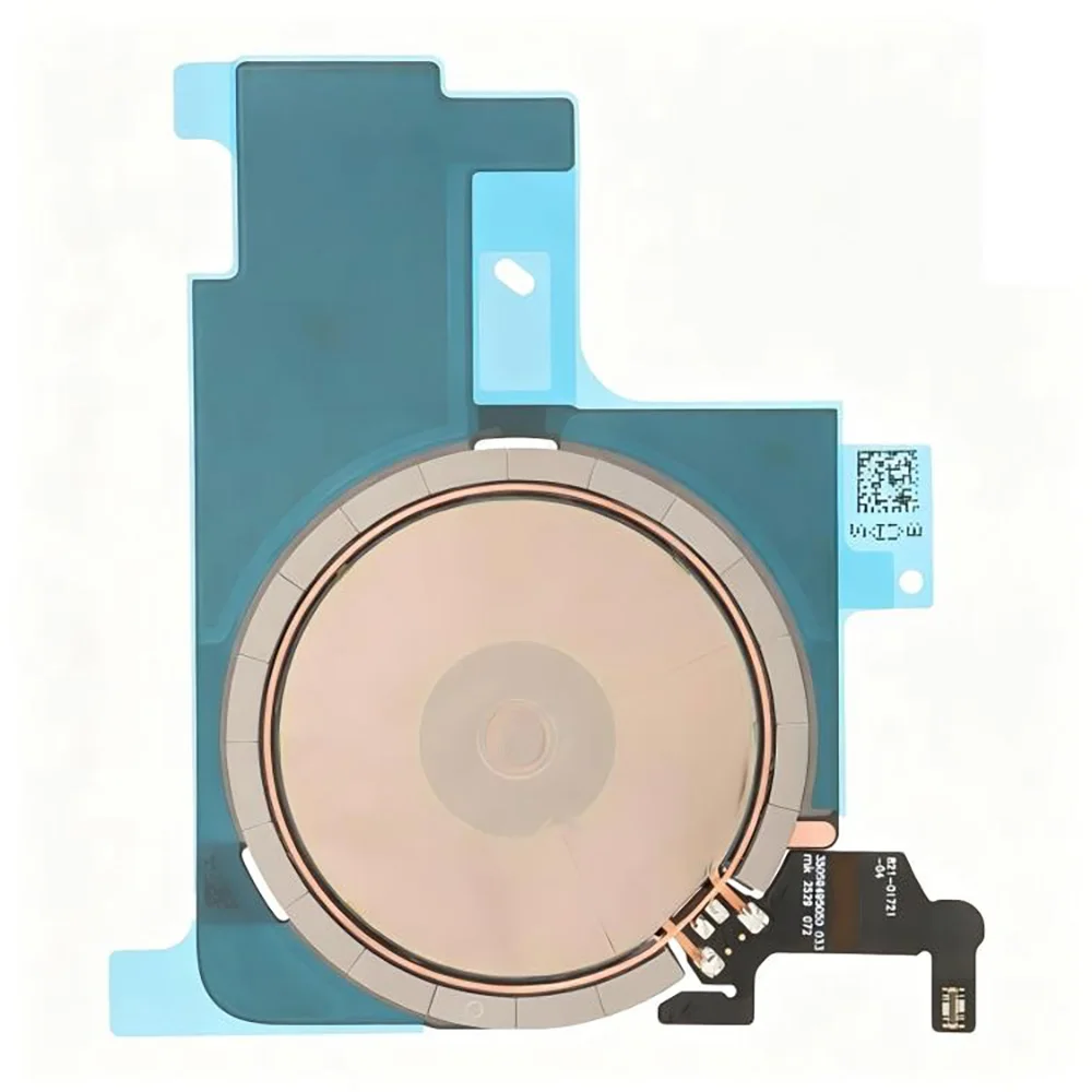 OEM Kabellose Ladespule NFC-Antenne Ersatzteil mit LED-Blitzlicht Flexkabel für iPhone 14 15 16 Plus Pro 17 Pro Max Ersatzteile