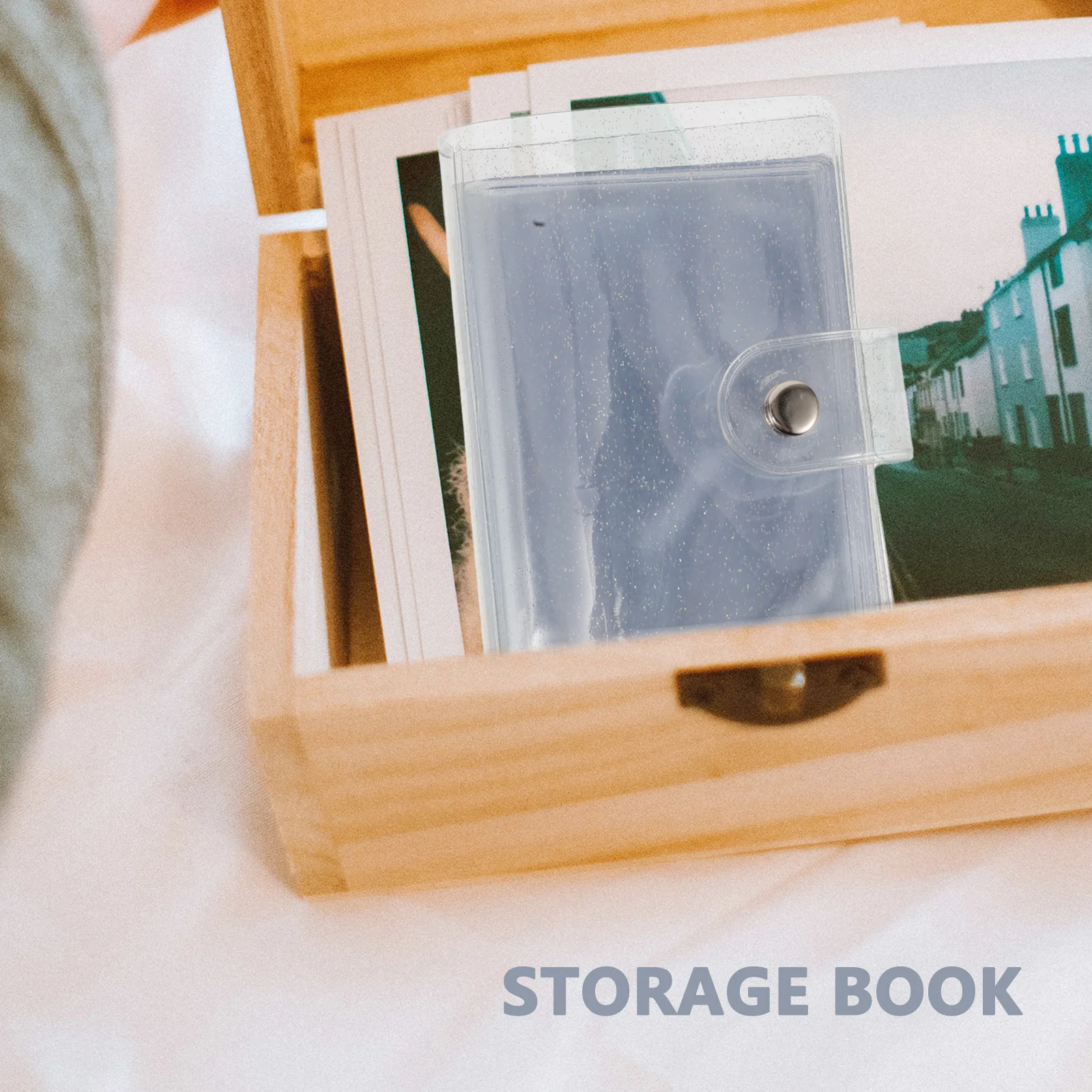 

Compact PVC Photo Album 3-Inch Postcard Storage Card Picture Book Travel Album Small Collecting Photo Cards Holder Mini