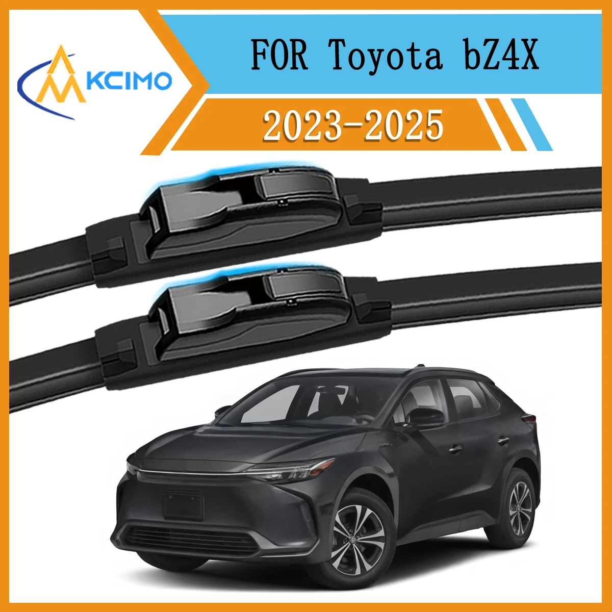 

Front Wiper Blades Set Low Noise For Toyota bZ4X EG10 2023-2025 Streak-Free Performance Direct Fit Aerodynamic Windshield Wipers