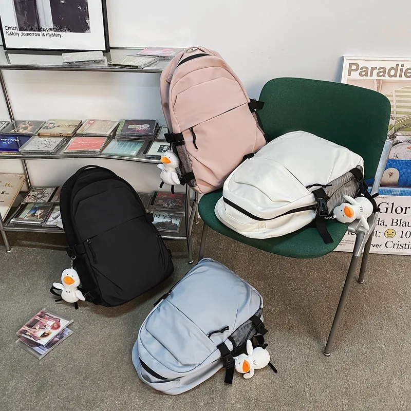 New Student Backpack Fashion Simple Japanese Lovers Backpack Large Capacity Junior High School School Bag