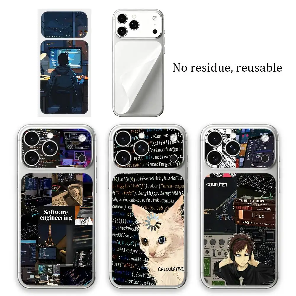 

Engineer Programming Back Skin Sticker For iPhone 17 Pro Max Anti-Scratch Rear Protective Film