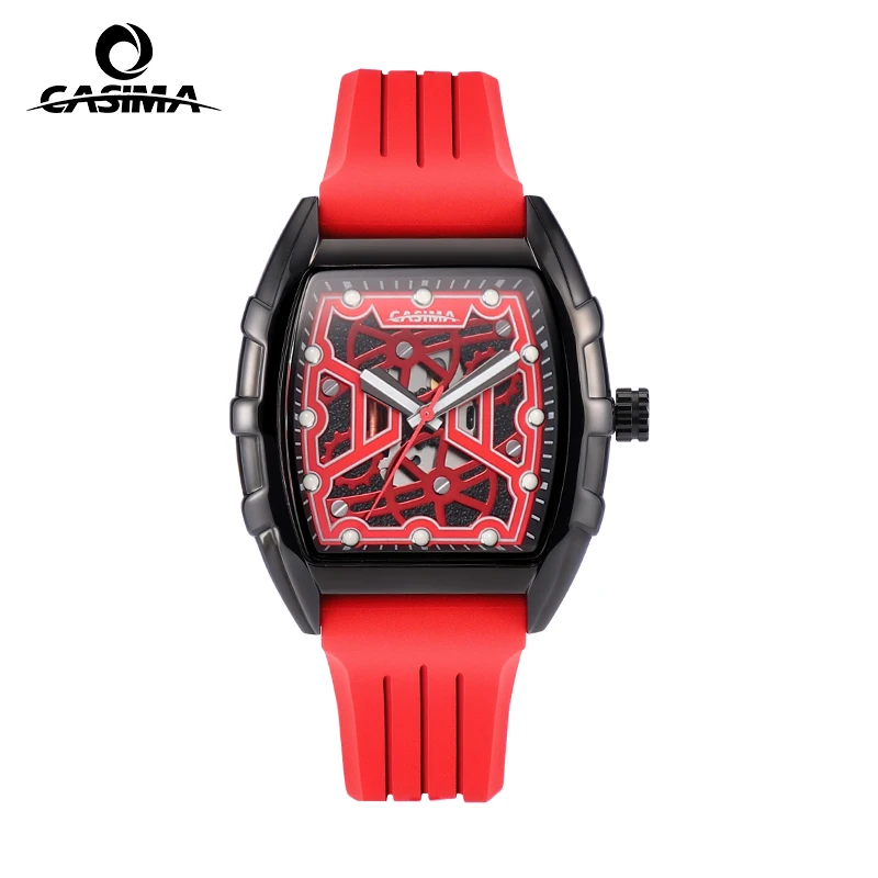 ساعات رياضية بحزام سيليكون من CASIMA، ساعات للطلاب، ساعات للأزواج، حركة كوارتز، مقاومة للماء، موديل CS2159-1042