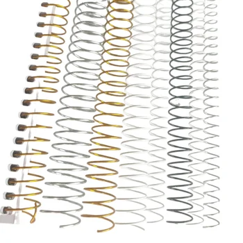 50 stks 4:1 A4/46 Gat Spiraal Ijzeren Slang Notebook Metalen Single Coil losbladige Ring Nylon gecoat Ring Boek Binding Kalender Bindmiddel