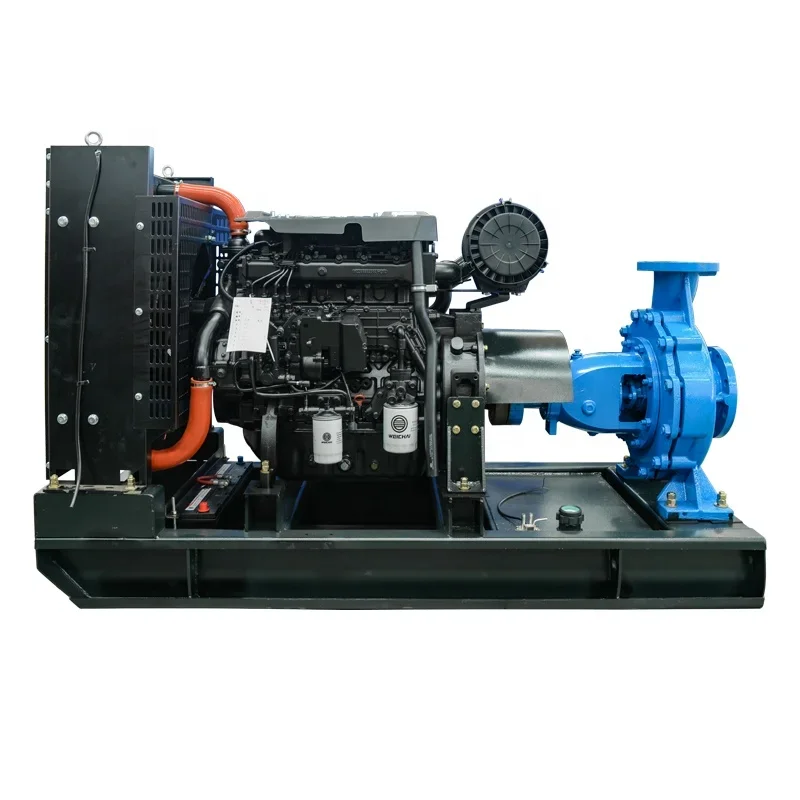 Large Flow Agricultural irrigationdiesel water pumps 8 inch diesel engine mixed flow centrifugal pump for sale