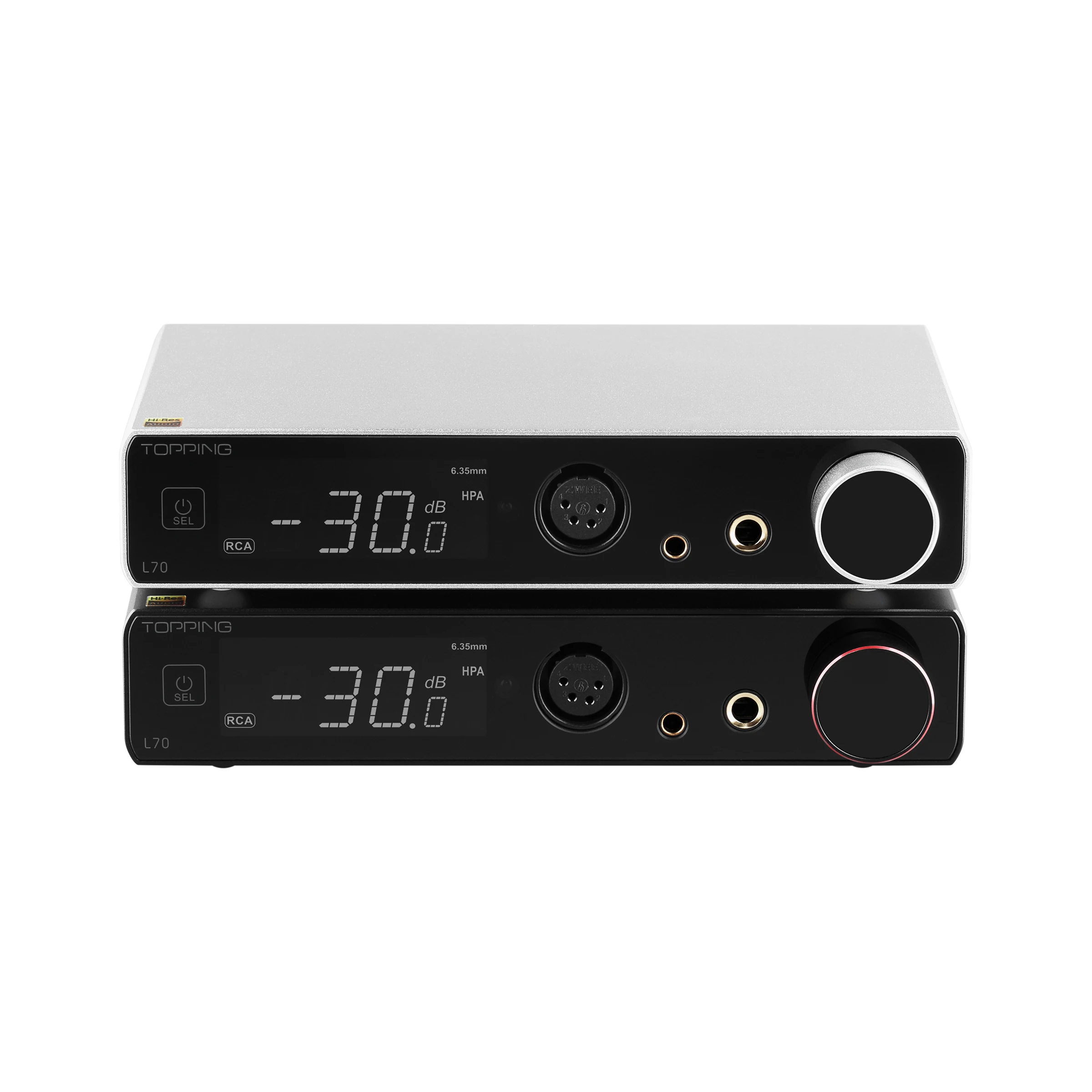 

TOPPING L70 Full Balanced NFCA Headphone Amplifier 4Pin XLR / 4.4 Balanced / 6.35mm SE Output Amp with Remote Control