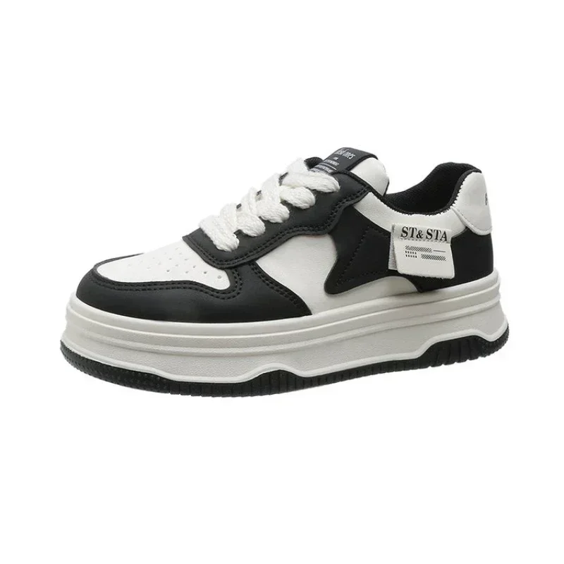 2024 White Women Platform Sports Shoes Sneakers Kawaii Vintage Vulcanize Casual Korean Fashion Harajuku Tennis Female Flats