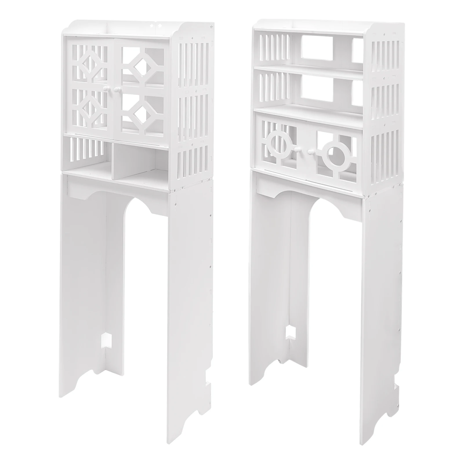 

Bathroom Floor Cabinet 4 Tier Over The Toilet Storage Cabinet Bathroom Organizer 48x23x150cm