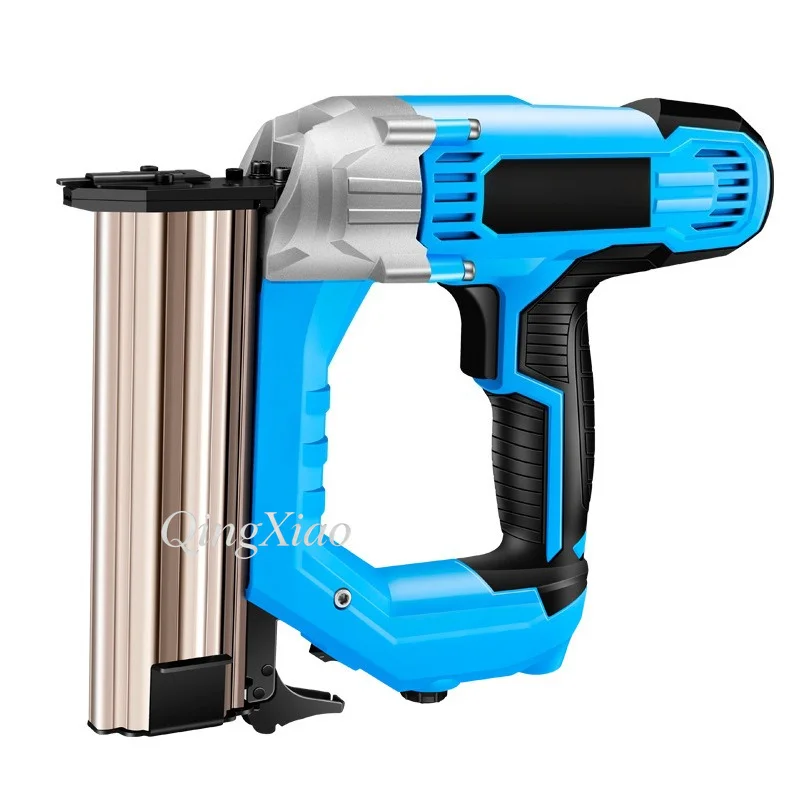 Portable F50 Woodworking Nail Shooter With Protection Switch Handheld Nail Gun For Wooden Material Installation Fixing Tool