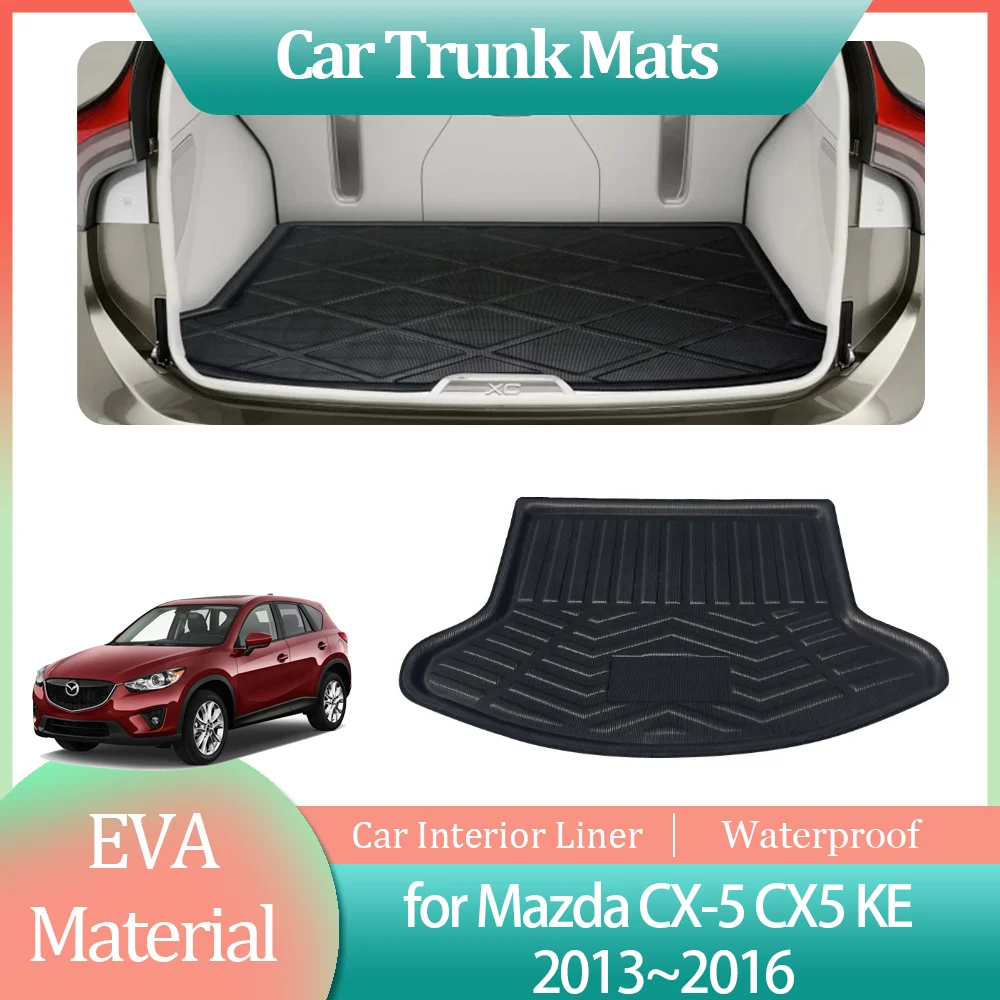 

Коврик в багажник автомобиля для Mazda CX-5 CX5 KE 2013 ~ 2016 2014 2015 Водонепроницаемый противоскользящий внутренний коврик для багажника, коврик для багажника, часть аксессуаров