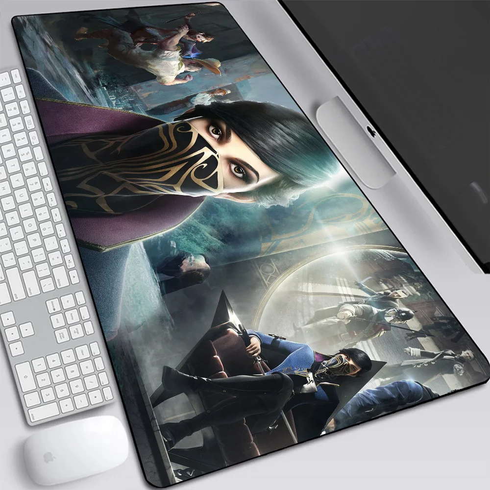 Dishonored 2 Large Gaming Mouse Pad Computer Laptop Mousepad Keyboard Pad Desk Mat PC Gamer Mouse Mat Silicone Office Mausepad