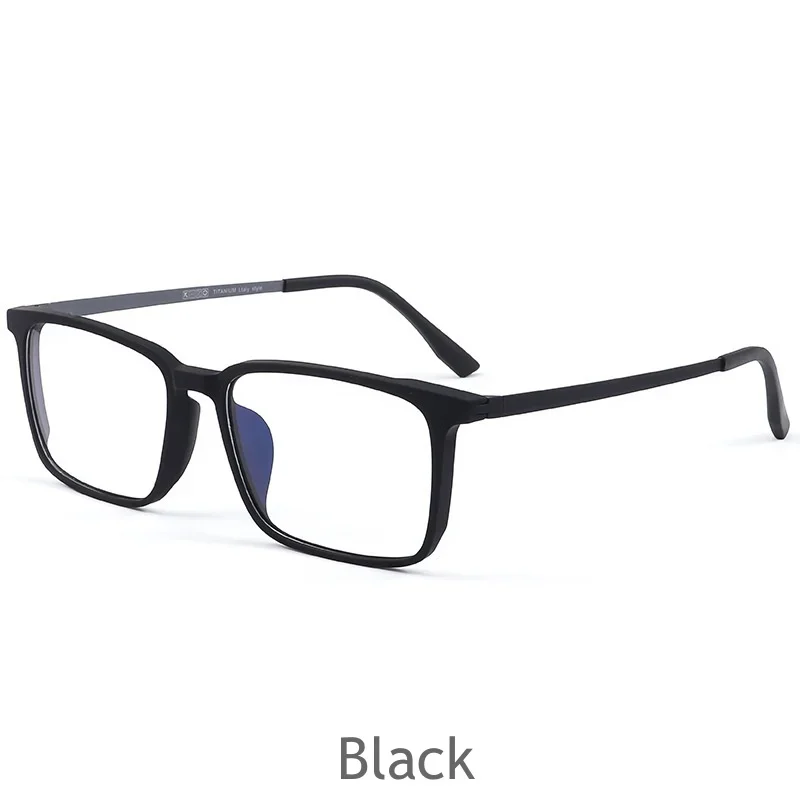 إطار نظارة رجالي جديد من OLLYMURS خفيف للغاية TR90 بإطار كامل وجه كبير من التيتانيوم النقي إطار نظارات طبية بصرية 9805