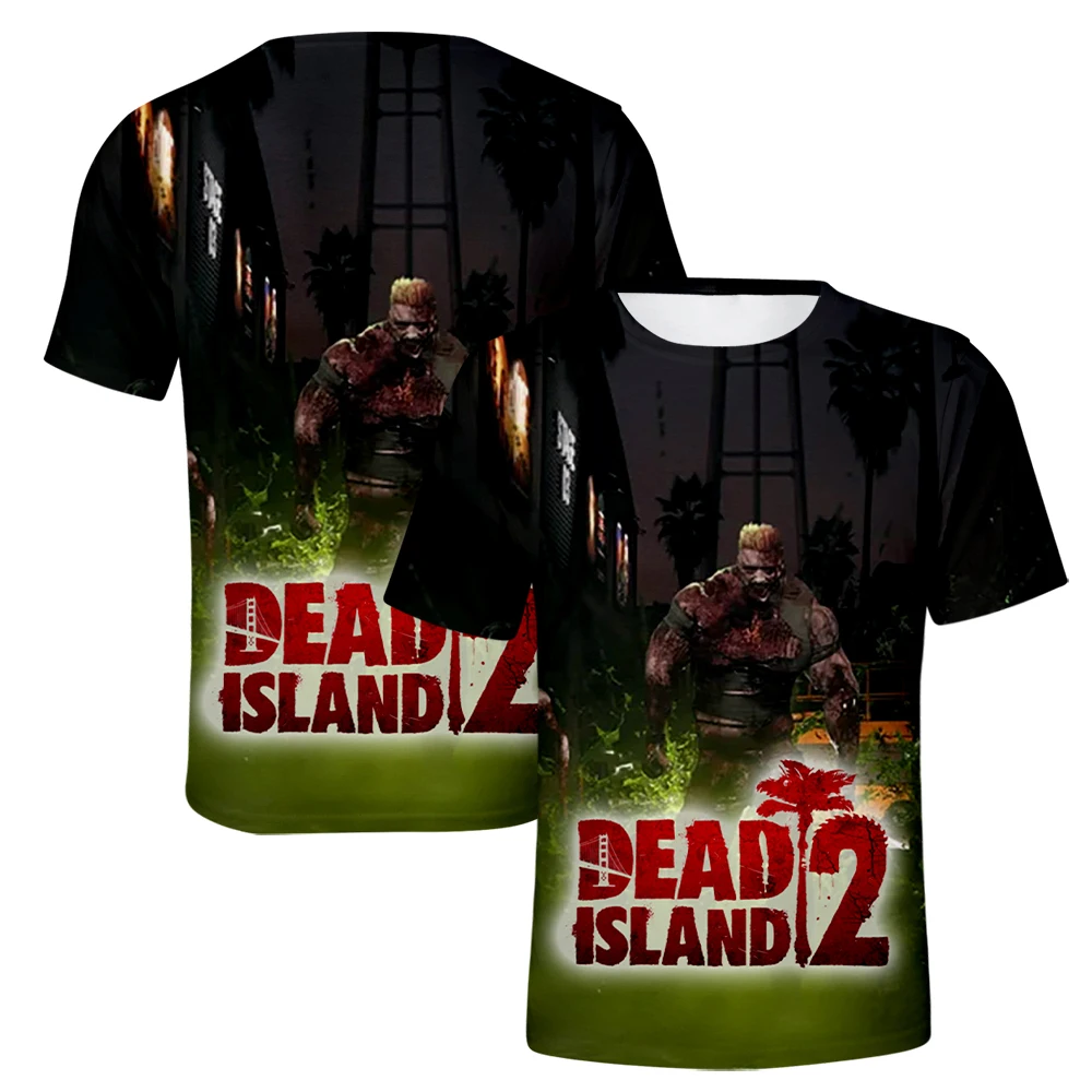 Summer Game Dead Island 2 T-Shirts 3D Print Streetwear Men Women Fashion Oversized Short Sleeve T Shirt Kids Tees Tops Clothing