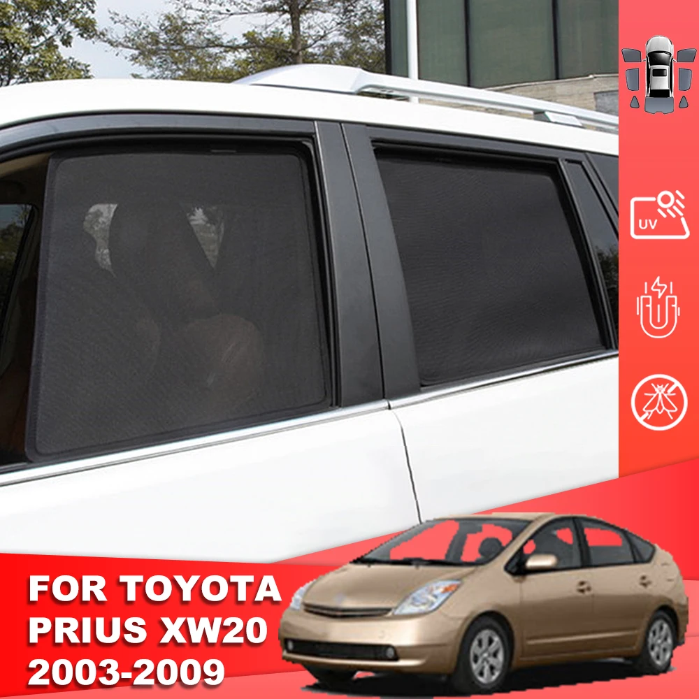 

For Toyota Prius XW20 2003-2009 Car Sunshade Shield Magnetic Rear Side Baby Window Sun Shade Visor Front Windshield Mesh Curtain