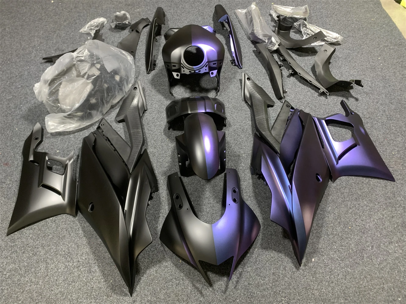 Motorcycle fairing fits YZF-R25 19 2021 22 23 YZF-R3 2019 2020 2021 2022 2023 Fairing Blue Purple Black motorcycle housing