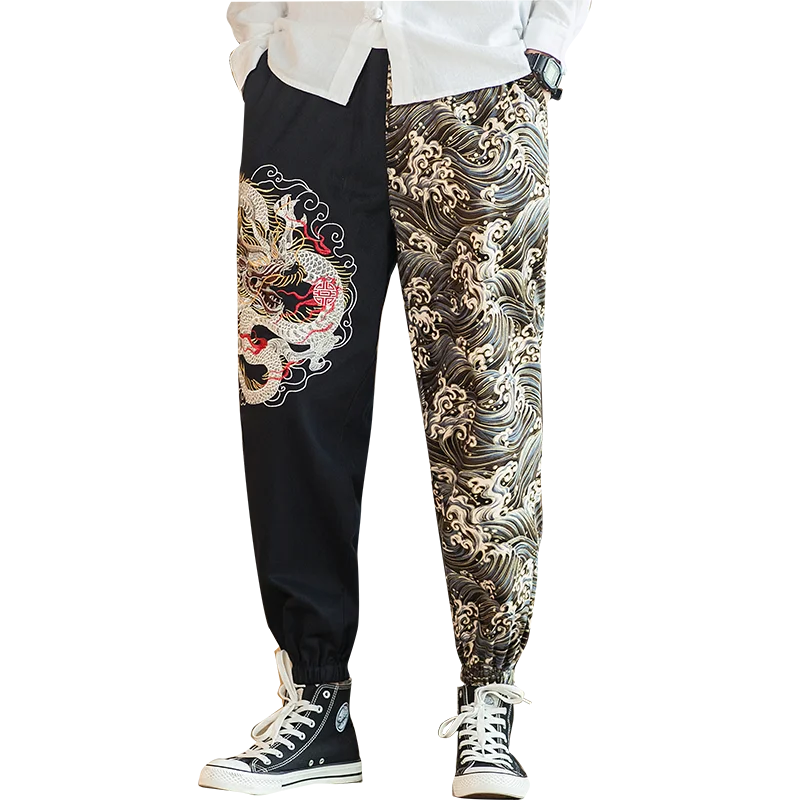 

Уличная одежда, шаровары, мужские повседневные мужские брюки с эластичной резинкой на талии, свободные спортивные штаны, мужские брюки для бега, брюки до щиколотки, весенние