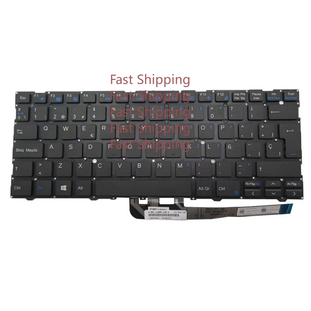 C=For FR GR IT SP SW TR Keyboard  CLEVO L140AU NL40AU NL41CU NL42MU NL45AUX NL47DU1 NL48AU NV45PZ No Frame