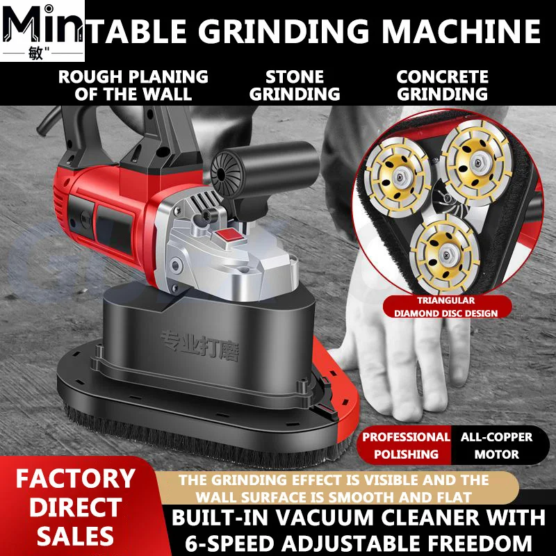 5580W Concrete Floor Grinder 580mm Planetary Polishing Machine Belt Sander for Cement Epoxy Terrazzo Rough Planer