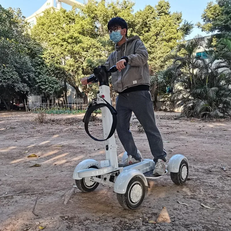 Transportation Sightseeing Car  Direct Sales Folding Golf Four-wheel Scooter Electric Dual-drive High-power Lawn Outdoor