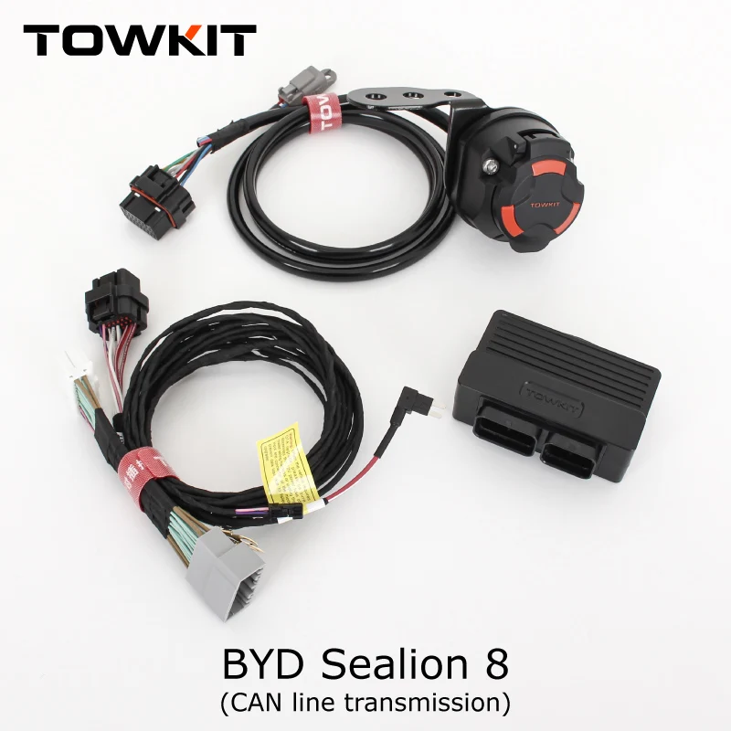 

TOWKIT For BYD Sealion 8 Trailer Wiring Harness Eur 13/7 pin trailer RV tail light signal Australia 12/7 pin Trailer controller