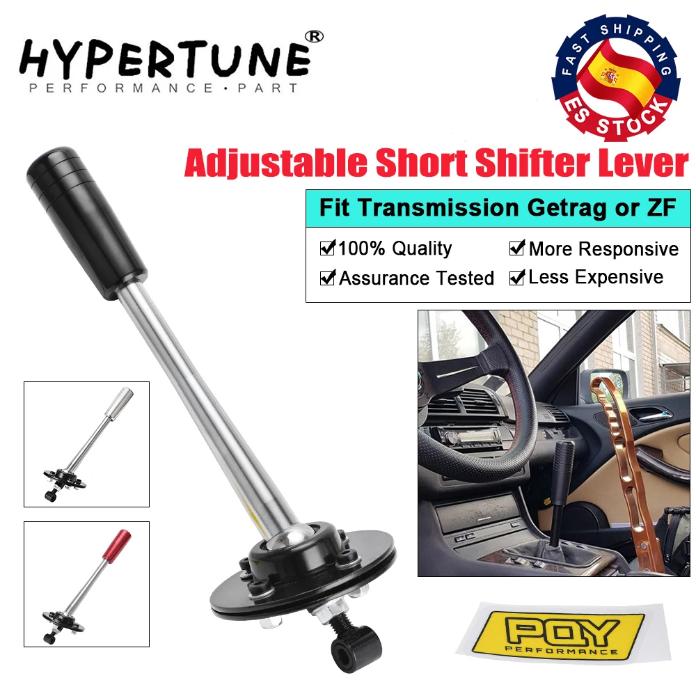 Hypertune - Drift Tuning Adjustable Short Shifter Lever with Knob Kit For 85-10 BMW E30 E36 E46 E34 E39 E6x Z3 HT-PDG03/06