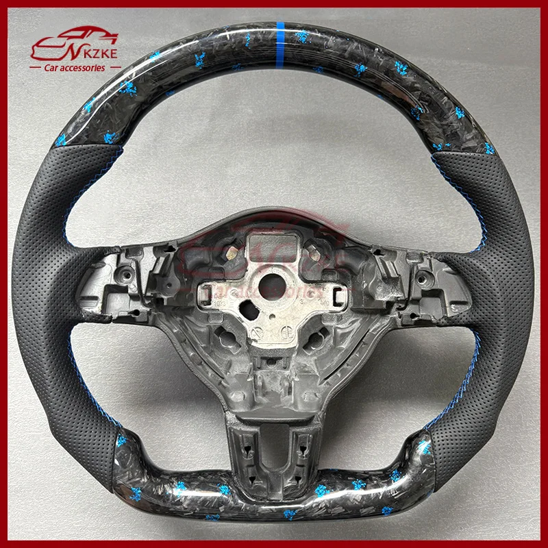 

Used for Volkswagen Golf 6 GTI GTD R 2009-2013, red forged carbon fiber steering wheel, perforated leather, optional shift lever