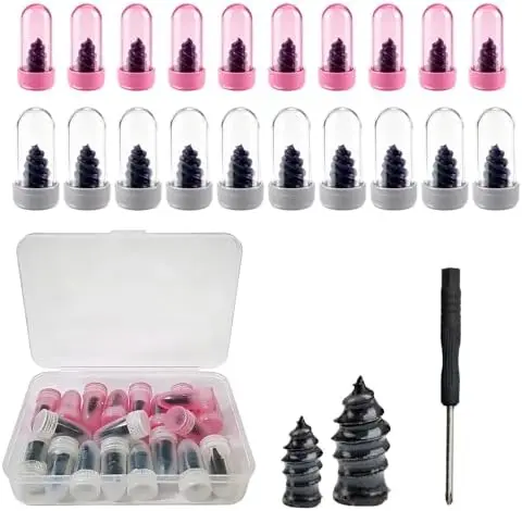 

Kruggo Vacuum Tire Mending Nails 20PC – Self-Service Repair Kit for Car, Motorcycle, Truck – Includes Tools & Storage