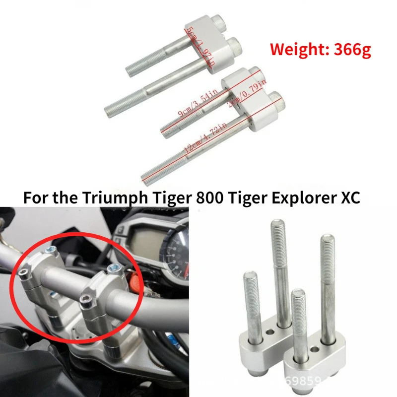 

Modified handlebars with raised handlebars and height codes for Triumph Tiger 800 Tiger Explorer XC