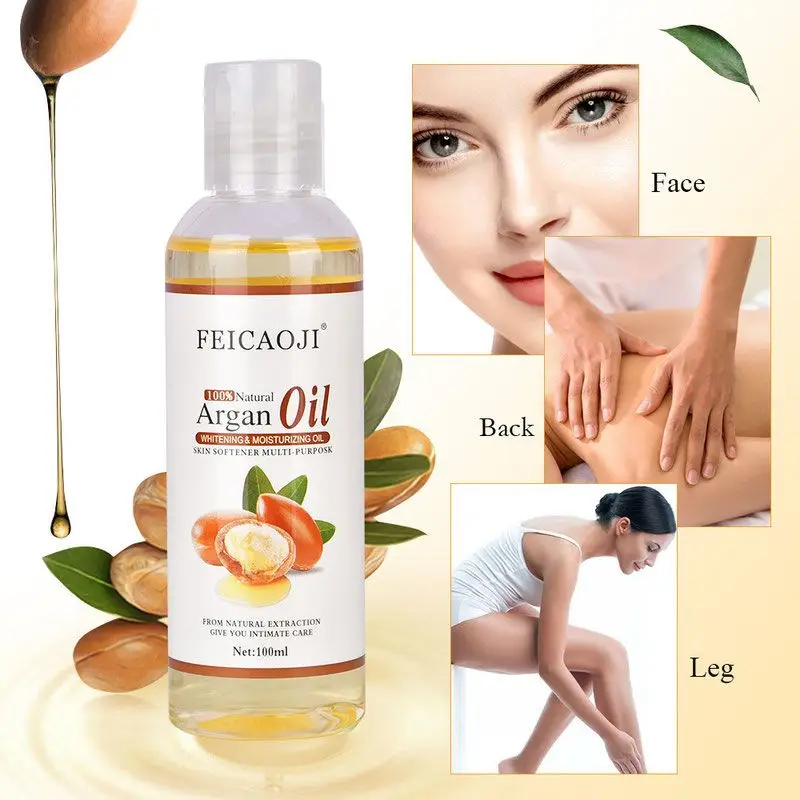 

Moroccan Argan Body Massage Oil - Castor/Coconut/Olive, SPA Therapy Hydration, Skin Revival Elixir​