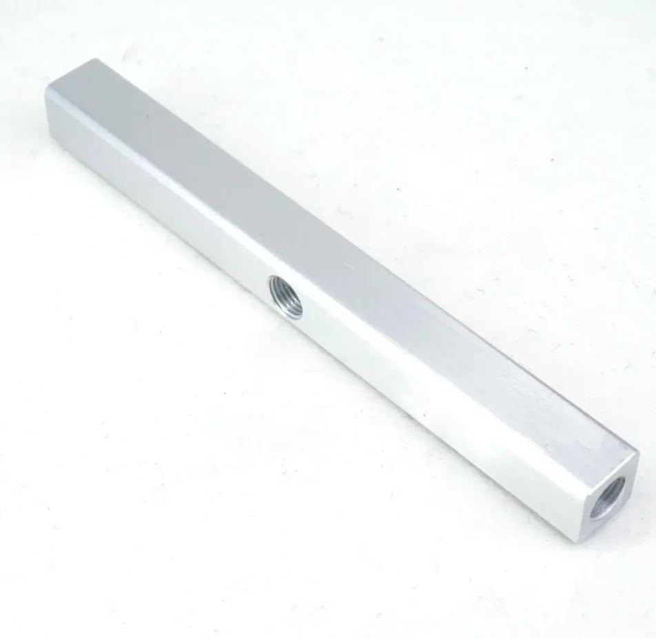 20x20mm 1/4 "BSP 2/3/4/5/6/7/8/9 Weisen Aluminium Pneumatische Fitting Verteiler Block Splitter Air Wasser Gas Öl – Detail 3