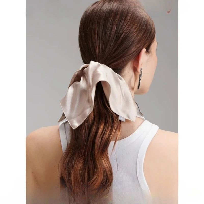 

Silk hair band, French romantic niche mulberry silk headdress accessories