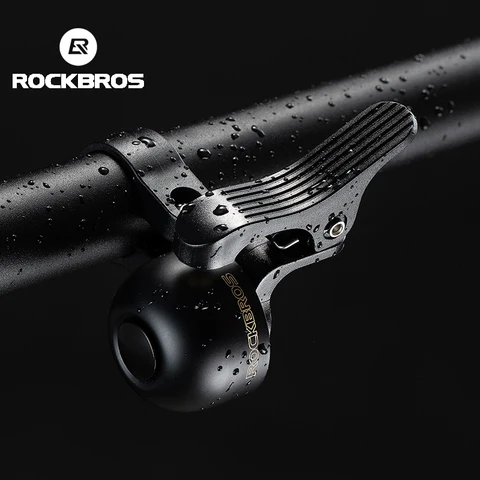 Велосипедный звонок ROCKBROS черный - стильный и громкий — изображение товара