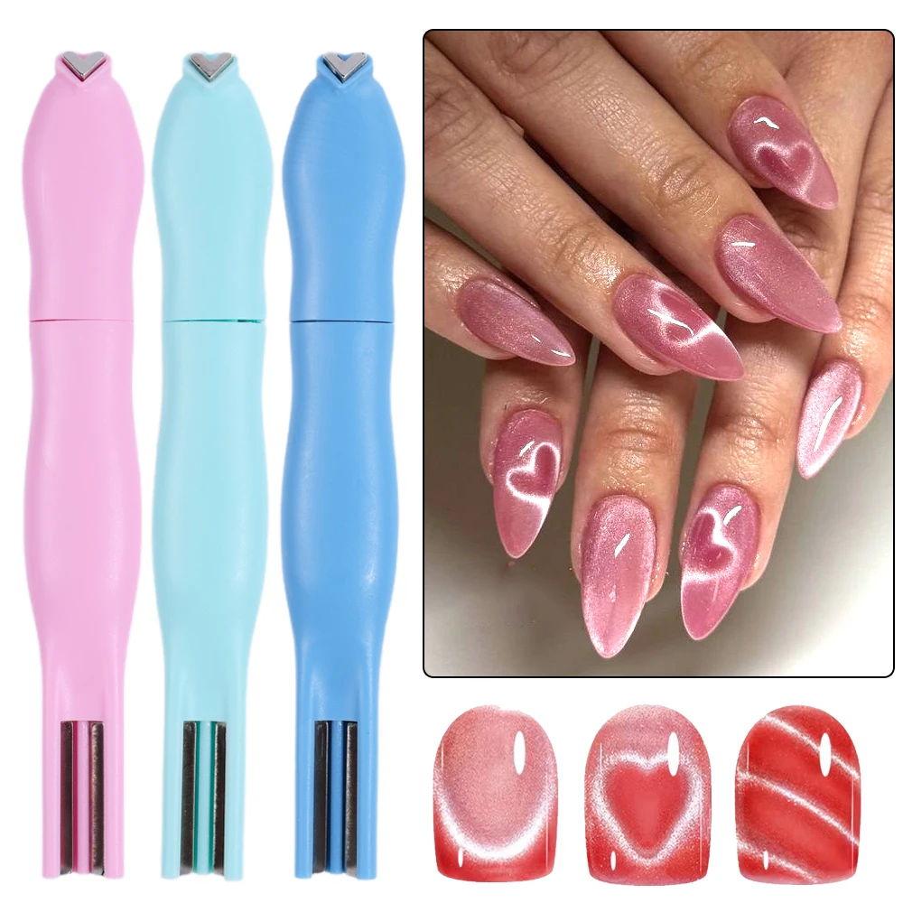 

Многофункциональная магнитная палочка «кошачий глаз» 3 в 1, 3D рисунок кошачьего глаза, магнитная ручка для ногтей, гель-лак для маникюрных инструментов