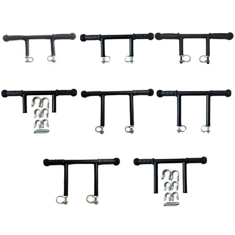 Pushchair Handle Extension Bar for Taller Parents Quick Installation Strollers Handle Extender with 1pc or 3pcs Clamp