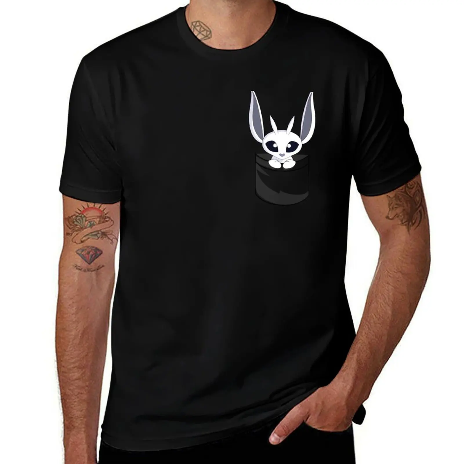 

Ori And The Blind Forest, Ori pocket T-Shirt All Match Basic Short Sleeve Top
