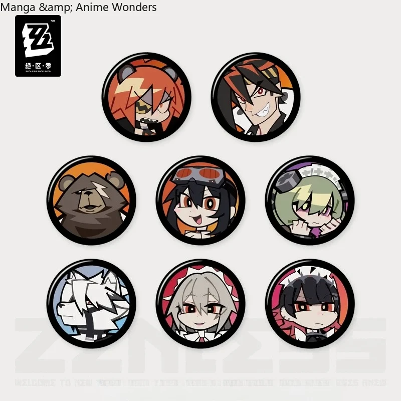 لعبة ما قبل البيع الرسمية Zenless Zone Zero Merch MiHoYo الأصلية QH سلسلة شارة صغيرة مجموعة هدية عيد ميلاد تأثيري هدية الهالوين #3